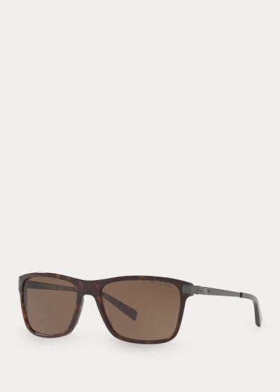 Men's Polo Ralph Lauren Automotive Square Sunglasses | 952768PEA